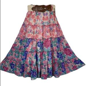 ECI SKIRT FLORAL NWT